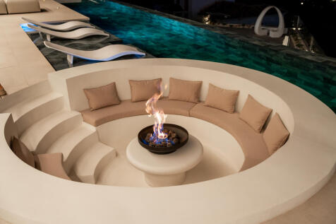 Sunken fire pit