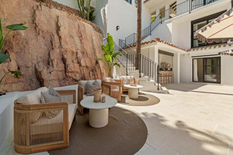 Outdoor chillout area