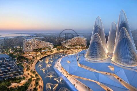 Futuristic architectural design featuring tall, sl
