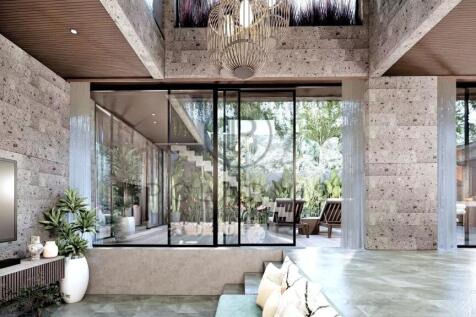 Modern, spacious interior in Ubud Baii with large 