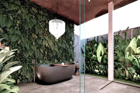 Beautiful Balinese stone bath tub