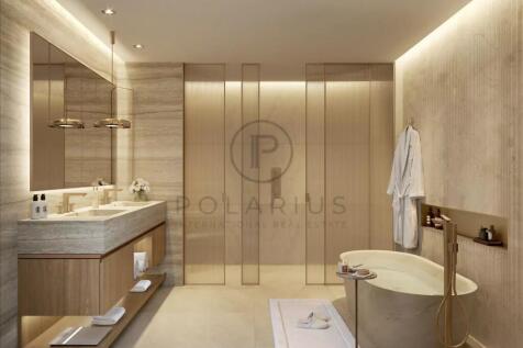 This is a modern, elegantly designed bathroom feat