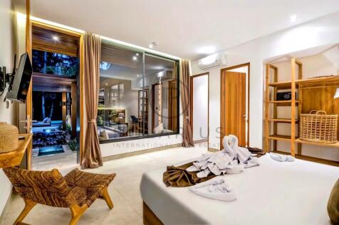 This image shows a modern, elegantly designed hote