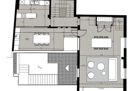 Salon, Küche &amp; Terrasse