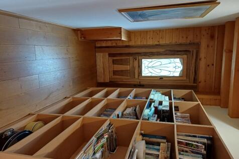 With bookcase