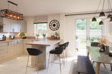 Computer generated image of the kitchen in the Ascot 4 bedroom home