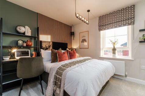 Interior view of the bedroom in our 2 bed Denford home