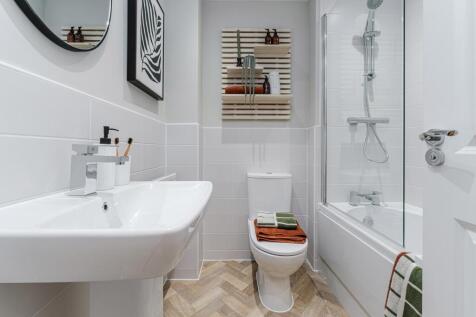 Interior view of the bathroom in our 2 bed Denford home