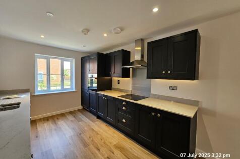 Modern kitchen with integrated appliances
