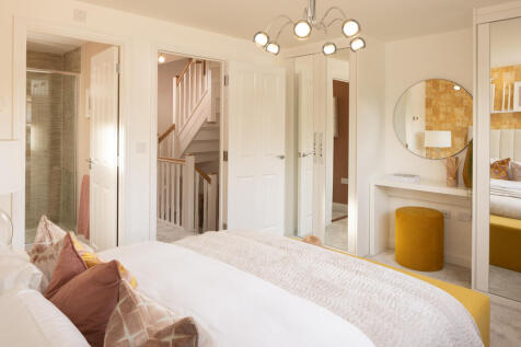 Internal image of the main bedroom in Kingsville show home