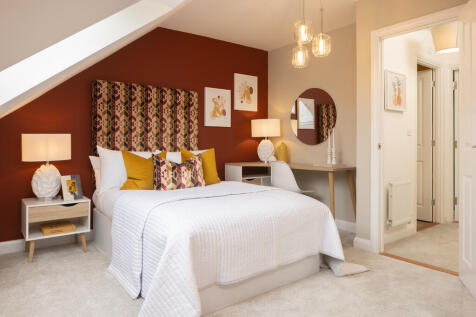 Internal image of the second double bedroom in the Kingsville show home