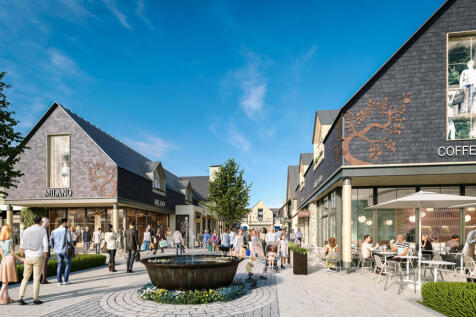 Illustrated image of the retail outlet in Tewkesbury