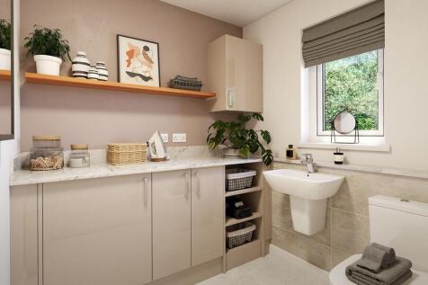 A convenient utility room &amp; downstairs WC