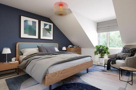 The second bedroom is located on the top floor