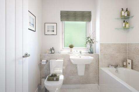 The family bathroom uses energy saving features