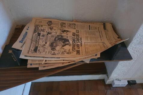 newspaper left behin