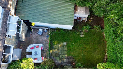 Ariel view of garden