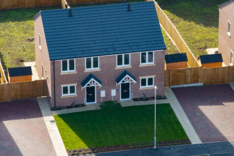 Aerial View of 3 Bedroom Homes at Sampson Green