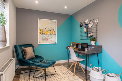 Interior view of the kitchen & family space in our 5 bed Lamberton home