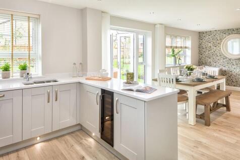 open plan kitchen and dining area, radleigh, 4 bed house type