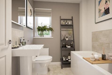 Internal CGI of the bathroom in the folkestone