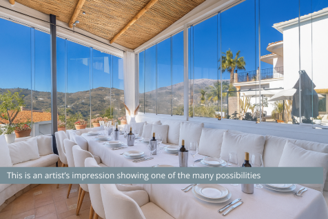 Terrace with panoram