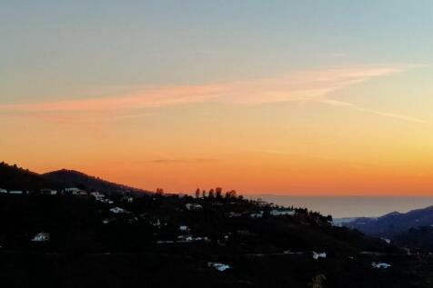 Sunset view across r