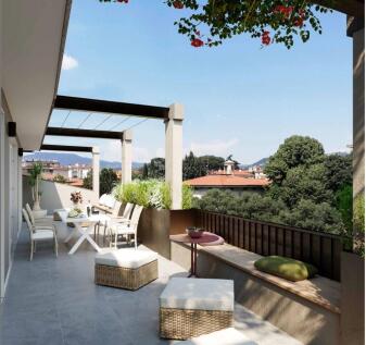 terrace on top floor