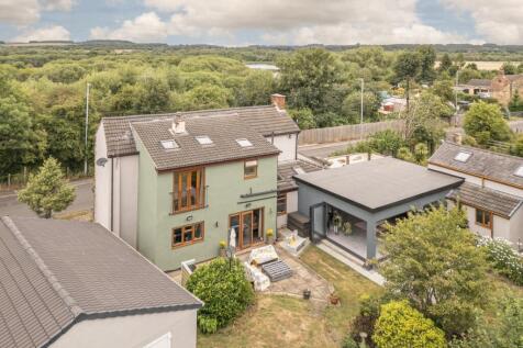 Ariel View of the rear of the property 