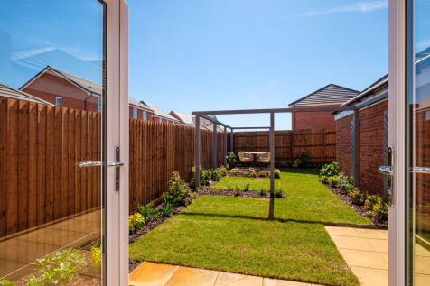 Exterior view of our 2 bed Roseberry show home garden