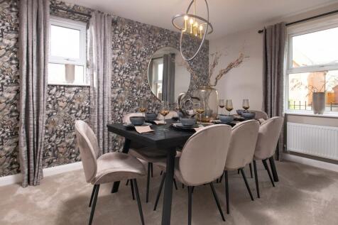 internal view of a spacious dining room