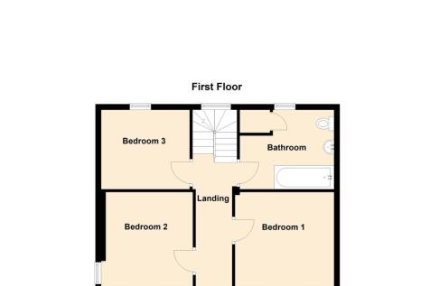 First floor - floor plan
