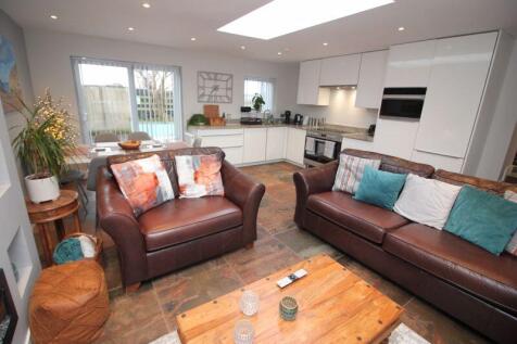 Open plan lounge dining room and kitchen