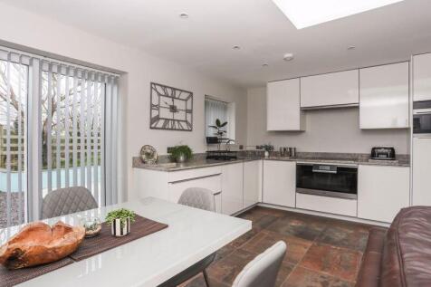 open plan lounge dining room and kitchen