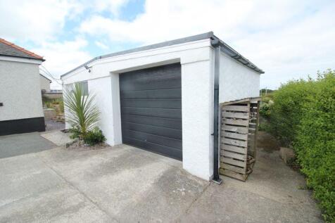 large garage with EV point