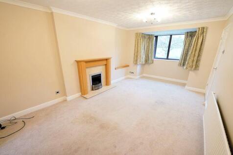 Living room with bay window