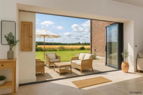 Terrace from Kitchen/Dining/Living Room - CGI Stag