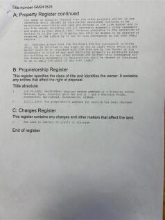 LAND REGISTRY TITLE