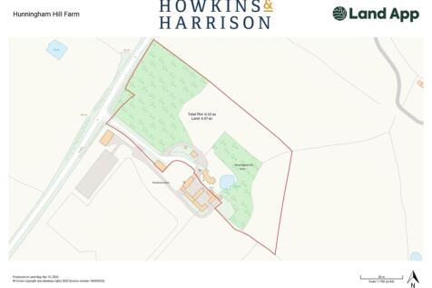 Hunningham Hill Farm Map