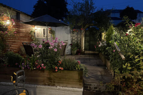8 Alexandra Terrace - Rear Garden at Night 1