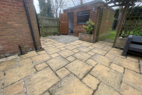 Rear patio area