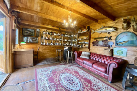 Log cabin interior