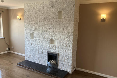 Lounge with gas fire