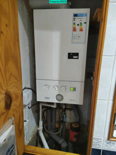 Boiler in bathroom
