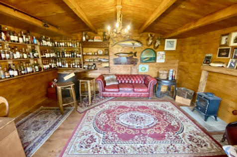 Log cabin interior