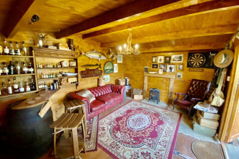 Log cabin interior 