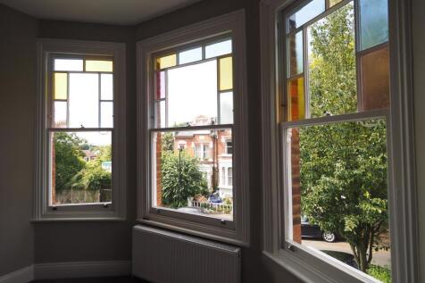 Traditional coloured glass windows