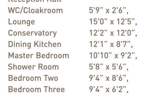 Room sizes - approximate, for guidance only