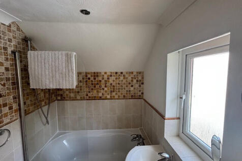 Bathroom showing shower