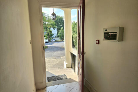 Front door onto private drive